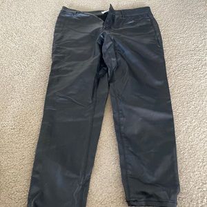 Leather skinny pants